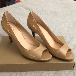 Cole Haan Nike Air Peep Toe Pumps, Nude Size 7.5